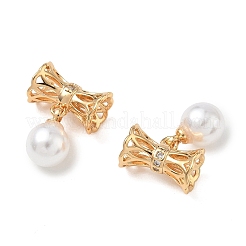 Perles tubulaires en laiton Shegrace micro-pavées de zircone cubique&nbsp;XGRQ4G741-698G