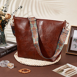 Borse a tracolla in pelle PU con cinturino per borsa etica&nbsp;AJEW-WH20816-217B