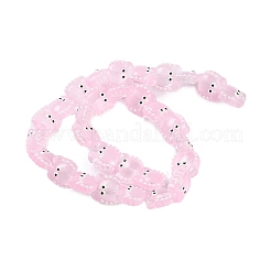 Chapelets de perles en verre transparente  &nbsp;LAMP-L078-010F