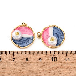 304 Edelstahl-Emaille-Anhänger&nbsp;STAS-U061-44G