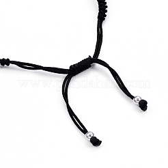 Verstellbare Nylonschnur geflochtenen Perlen Armbänder&nbsp;BJEW-L640-05P
