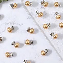 30 broche en perles d'imitation ABS&nbsp;JEWB-GF0011-53A