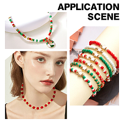 2400 kit de perles rondes en plastique ABS et acrylique à faire soi-même&nbsp;DIY-AR0004-48