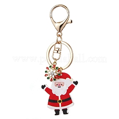 Porte-clés pendentifs en acrylique imprimés sur le thème de Noël&nbsp;KEYC-JKC00887