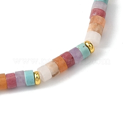 Pulseras elásticas con cuentas de piedras preciosas mixtas naturales para mujer&nbsp;BJEW-JB12819