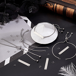 Kit fai da te per realizzare braccialetti scorrevoli in acciaio inossidabile 304&nbsp;DIY-BBC0003-17