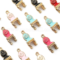 30pcs 6 pendentifs en alliage de couleurs&nbsp;ENAM-CJ0002-36