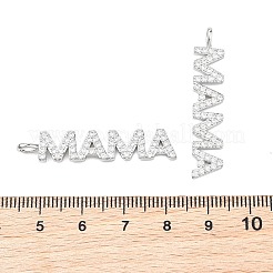 Pendentifs en laiton sertis de micro-pavés de zirconiums cubiques transparents pour la fête des mères de Shegrace&nbsp;XGRQ1U302-382P