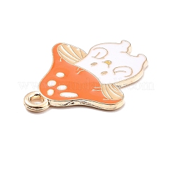 Pendentifs en émail en alliage thème automne&nbsp;X-ENAM-E361-03LG