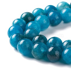Natürliche weiße Jade Nachahmung Apatit Perlen Stränge&nbsp;G-I299-F10-6mm