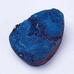 Galvanische natürliche druzy Achat Perlen&nbsp;G-P252-01