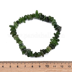 Natürliche andere Jade Chip Perlen Stretch-Armbänder für Frauen Männer&nbsp;BJEW-L038-01B