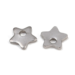 Pendentifs à breloques en forme d'étoile à cinq branches en acier inoxydable 304 résistant au ternissement&nbsp;STAS-Q171-03