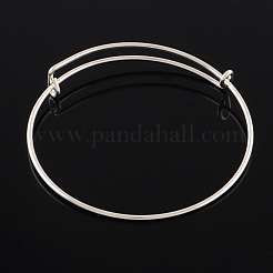 Einstellbare Eisen erweiterbar Armreif machen&nbsp;BJEW-R038-S