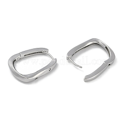 Klare Creolen mit Zirkonia&nbsp;EJEW-L292-015P
