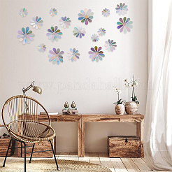 Selbstklebende 3D-Papierwandaufkleber mit Sonnenblumen&nbsp;DIY-WH0349-148