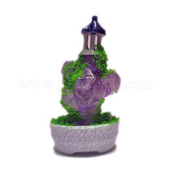 Natürliche Amethyst-Pavillon-Bonsai-Dekorationen&nbsp;PW-WG69157-01