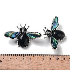 Insektenbroschen aus Legierung im tibetischen Stil&nbsp;JEWB-A021-03AS-09