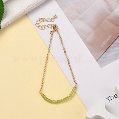 Braccialetti di perline di peridoto naturale di maggio birthstone&nbsp;BJEW-JB06092-05