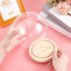 Couvercle de dôme en verre rond&nbsp;DIY-WH0430-559C-01