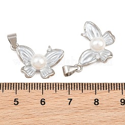 Pendenti in zirconi cubici trasparenti in micro pavè di ottone&nbsp;KK-CBA6A75-47A-P