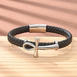 Geflochtene Armbänder aus Mikrofaser-Lederband&nbsp;BJEW-Q010-05A