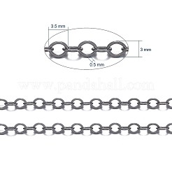 Catene portacavi ovali piatte in ottone&nbsp;CHC025Y-B