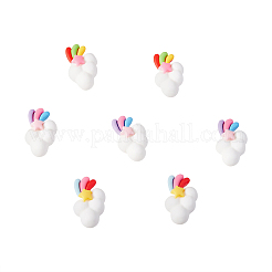 30 Stück 5 Farben Harz Cabochons&nbsp;RESI-CJ0001-187