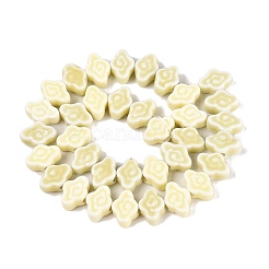 Perles en porcelaine manuelles&nbsp;PORC-Q008-09L