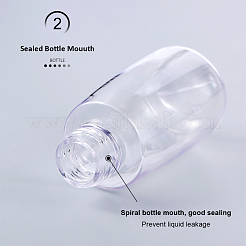 60ml transparente Petg Plastik Sprühflaschensets&nbsp;MRMJ-BC0001-76