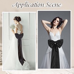 Lazo de poliéster desmontable para accesorios de vestido de novia&nbsp;AJEW-WH20020-205A