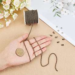 Kits de fabrication de bijoux à faire soi-même avec des chaînes rolo&nbsp;DIY-SC0014-55AB-A