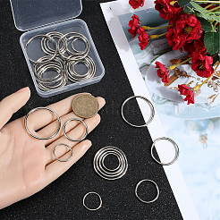 40 Stück 4 Stile Zinklegierung Verbindungsringe&nbsp;FIND-SP0002-79P