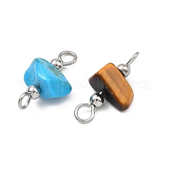 15 pz. 5 colori di ciondoli con maglie di pietre preziose miste naturali e sintetiche&nbsp;PALLOY-JF05360