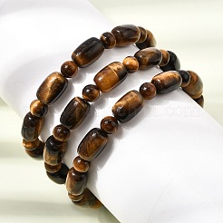 Natürliche Tigeraugen-Armbänder mit ovalen und runden Perlen&nbsp;GG-CBA3F02-13A