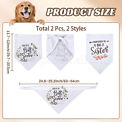 2 bandana pour chien en polyester 2 styles&nbsp;MP-CP0001-01