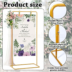 Support de panneau de mariage en fer à hauteur réglable&nbsp;AJEW-WH0410-51G