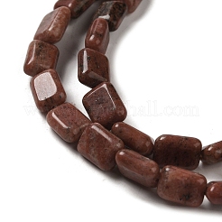 Fili di perline di sesamo rosso naturale&nbsp;G-G085-A14-01