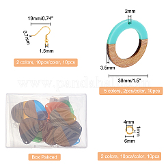 DIY-Sets zur Herstellung baumelnder Ohrringe in 2 Farbe&nbsp;DIY-OC0006-51