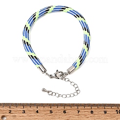 Fabrication de bracelets en cordon rond tressé en polyester&nbsp;FB-CBAEDA0-01P-29