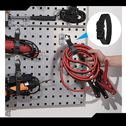 Organizador de soporte para cable de extensión ajustable de nailon con clips triangulares&nbsp;DIY-WH0698-056