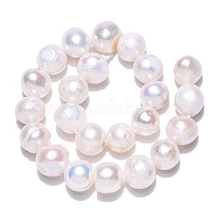 Fili di perle di perle d'acqua dolce coltivate naturali&nbsp;X-PEAR-N013-08G-01