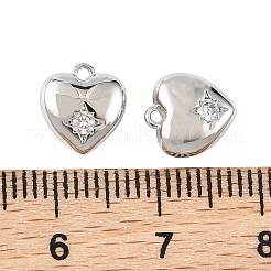 Shegrace Valentinstag Messing-Anhänger mit Mikropavé und klaren Zirkonia&nbsp;XGRQ4N365-737P