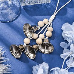 Ornements suspendus en forme de cloche en fer&nbsp;HJEW-JM02467