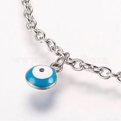 Fußkettchen mit Charms aus Edelstahl 304&nbsp;AJEW-E032-03