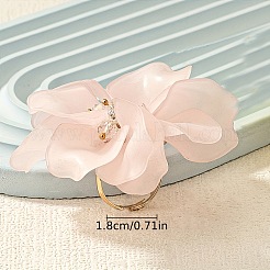 Blumenlegierung mit Acryl-Fingerringen für Damen&nbsp;FS-WGEC64C-01