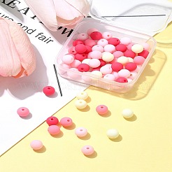 70 Stück gummierte Acrylperlen&nbsp;MACR-FS0001-71B