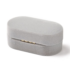 Rechteckige Samt Paar Ringe Box&nbsp;CON-P013-A03-A