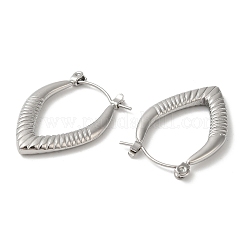 Boucles d'oreilles créoles en acier inoxydable 304 anti-ternissement pour femmes&nbsp;EJEW-Z026-31P