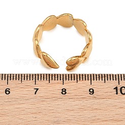 Bracciale aperto da donna in acciaio inossidabile 304 con zirconi cubici&nbsp;CU-CBACD1D-01G-03